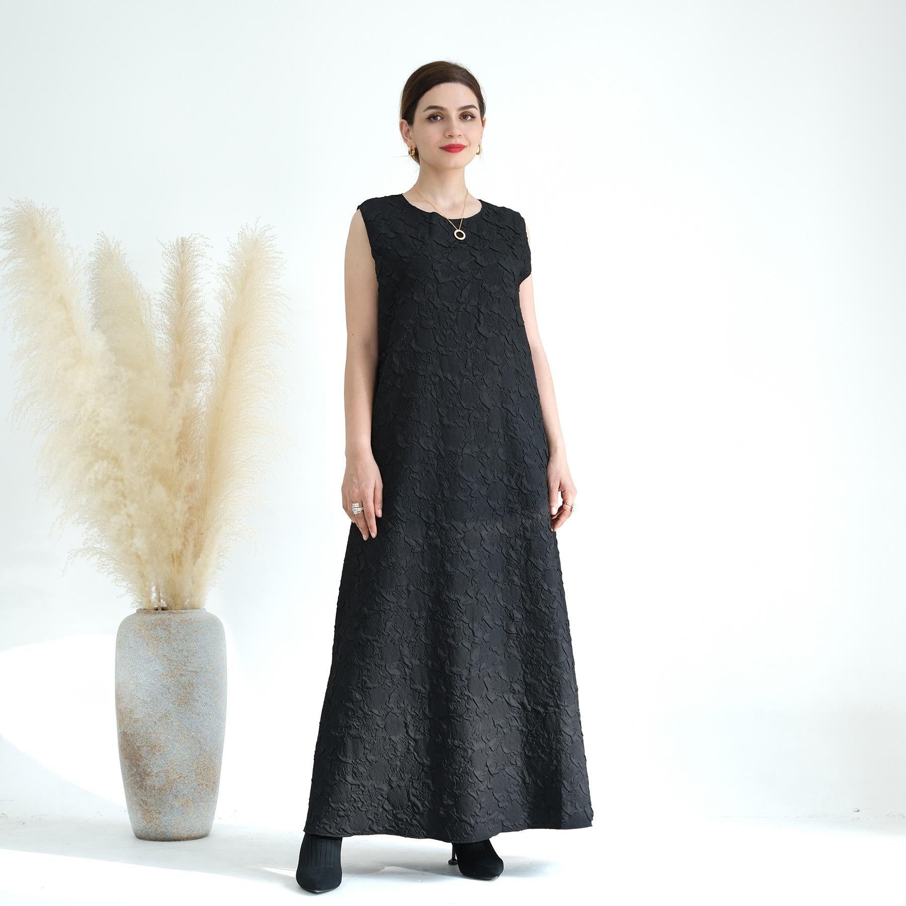 Cardigan with Vest Dress Abaya Robe