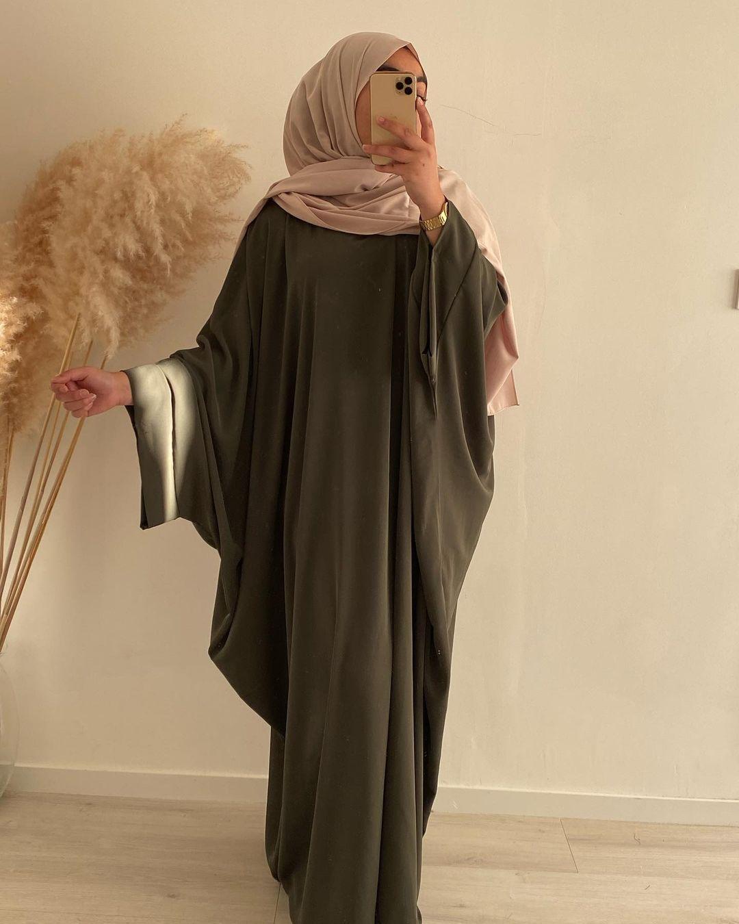 2pcs Set ROBE DRESS Hijab+ Abaya