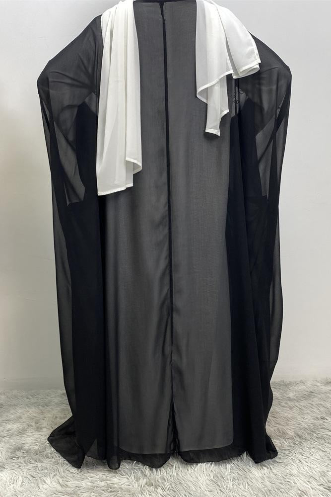 Muslim Rhinestone Cardigan Dress