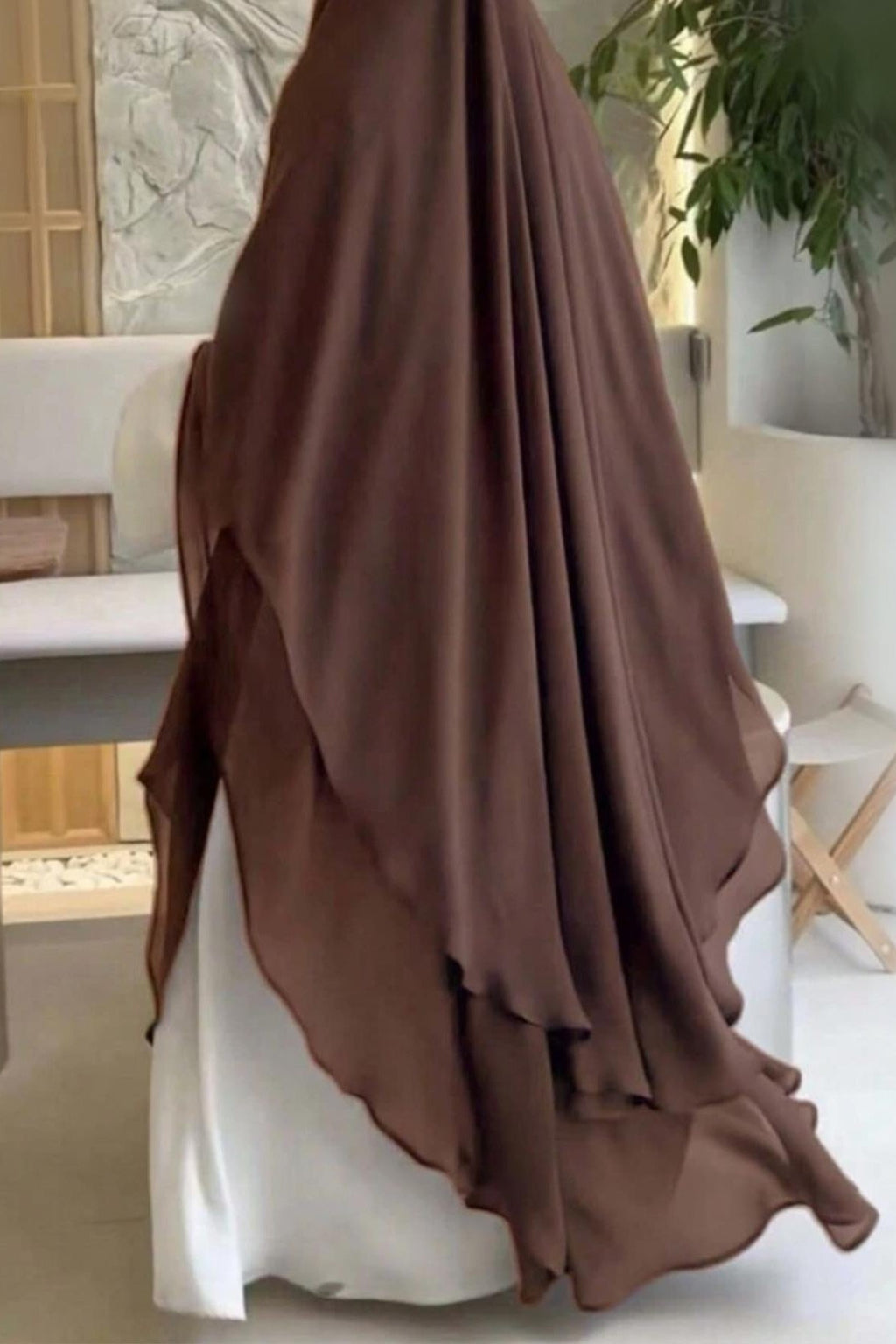 Double Layered Chiffon Large Swing Headscarf