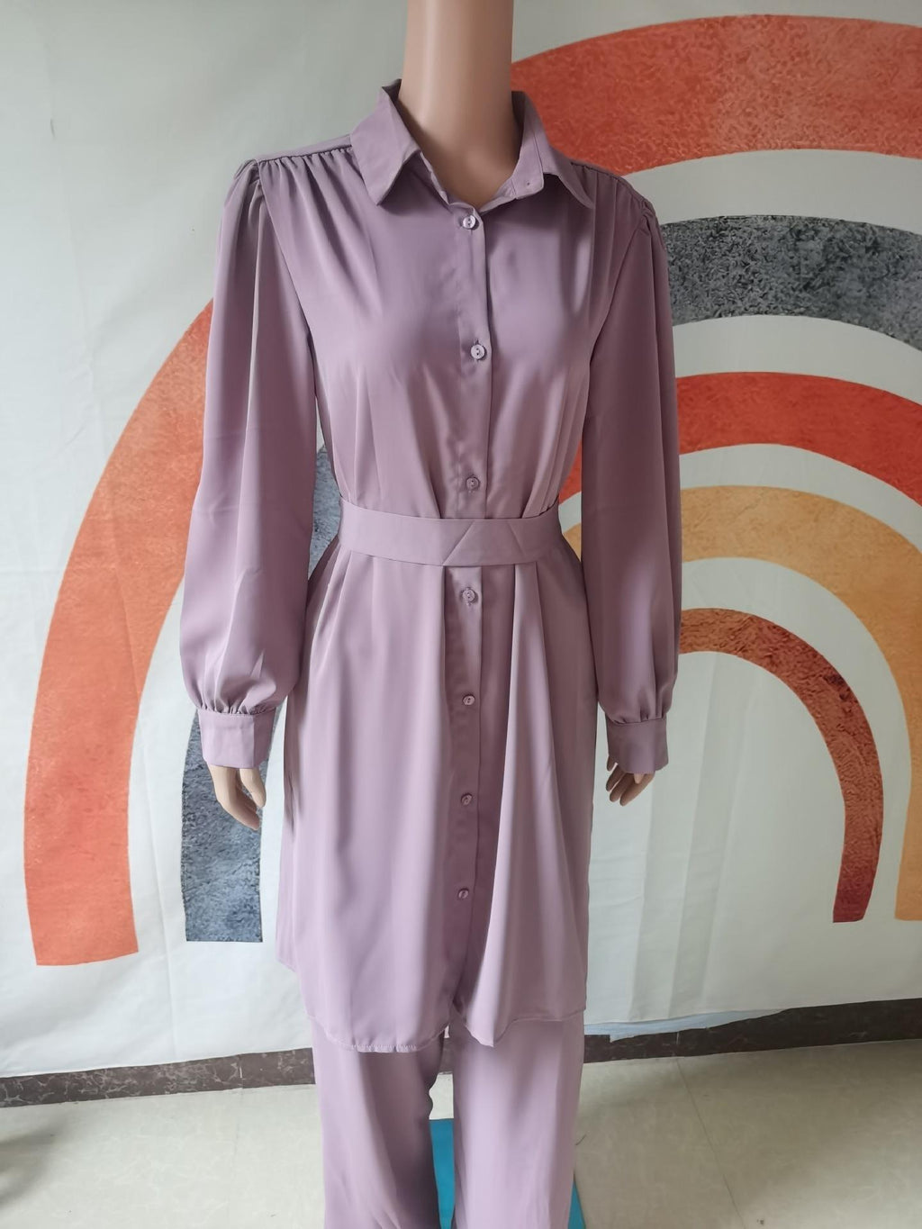 2pcs Set Long Sleeved Shirt and Pants