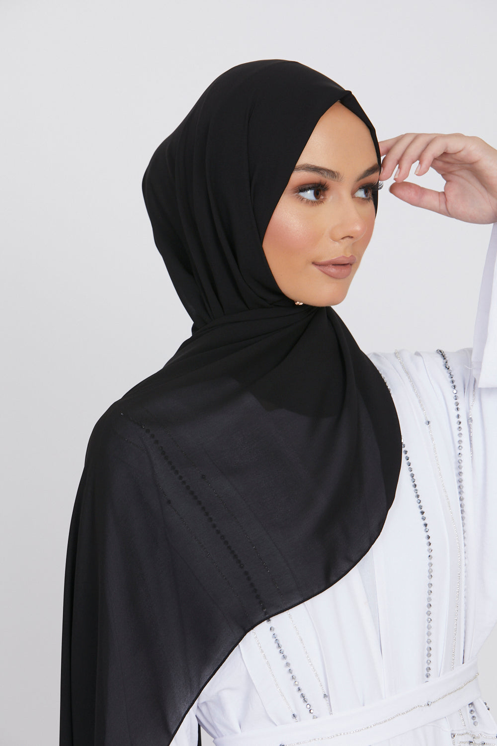 MAXI Luxury Georgette Hijab - Black