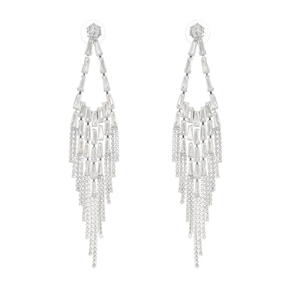 Isabelle crystal-embellished drop earrings