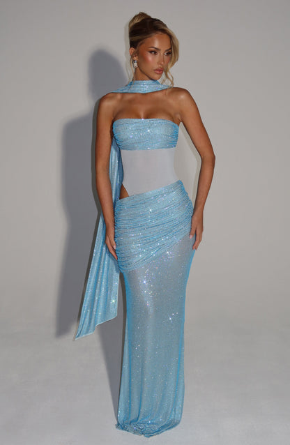 beverly Maxi Dress - Aqua