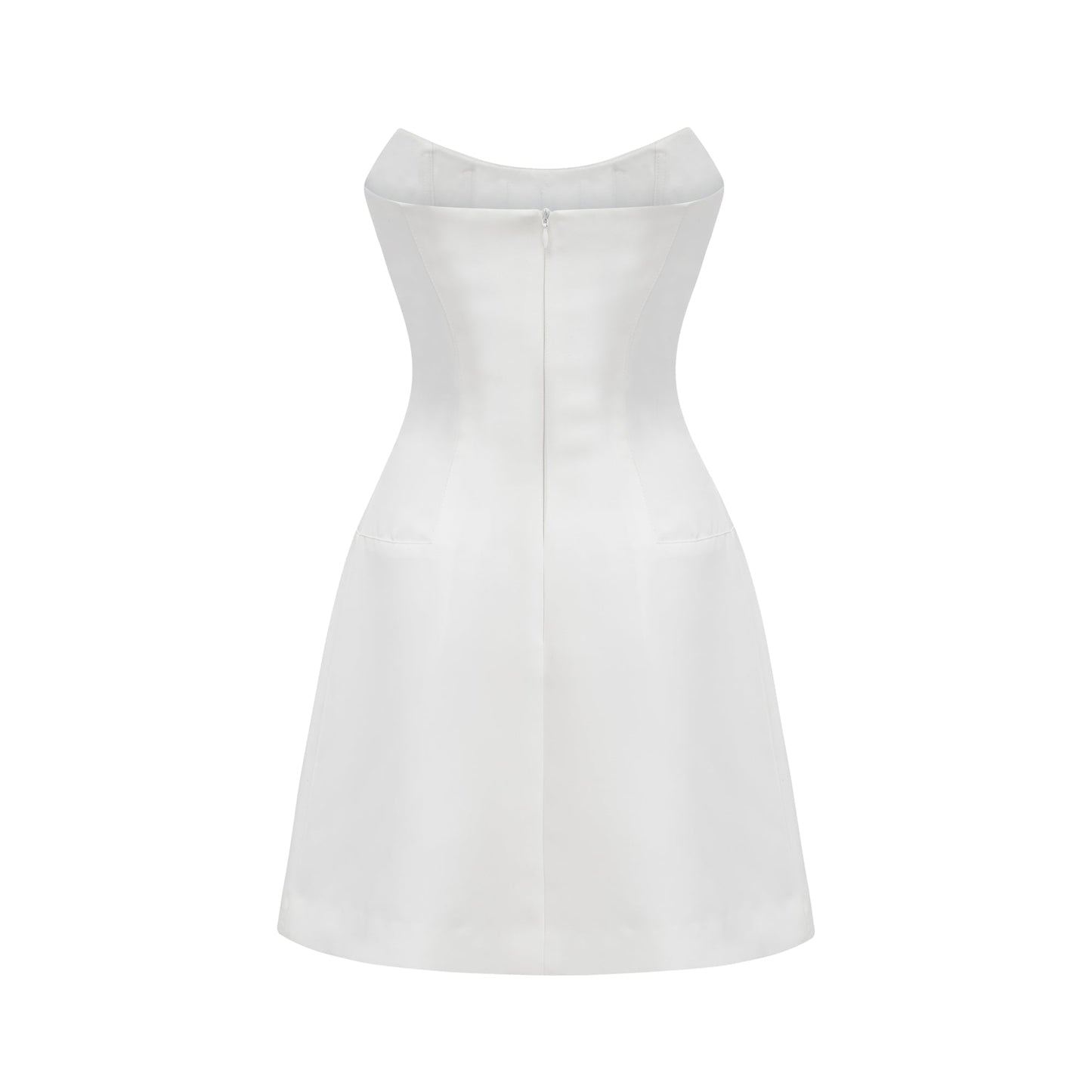 MELISANDE EMBELLISHED MINI  DRESS IN WHITE