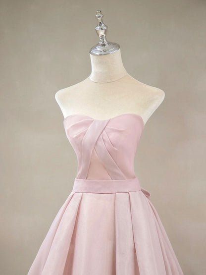 Pink strapless maxi Dress