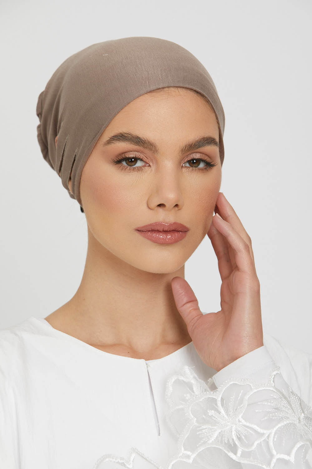Slit Tie Back Hijab Caps
