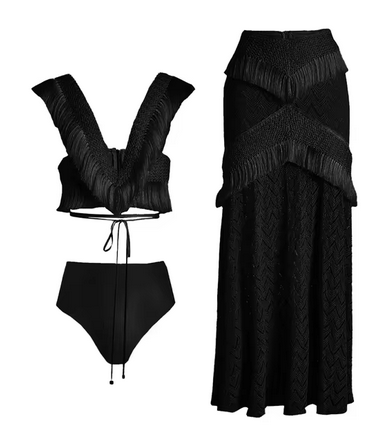 Tara |  Fringe Beach Dress Set