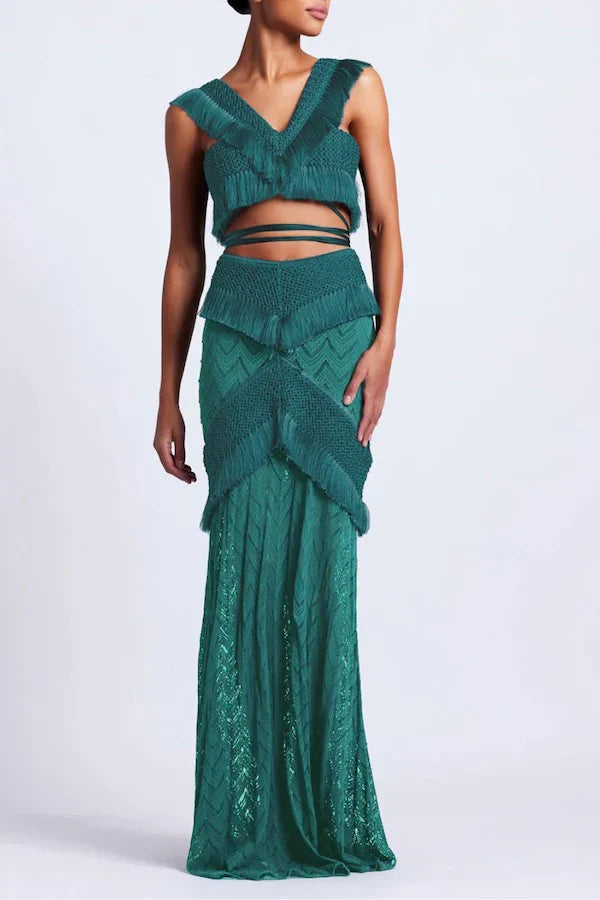 Tara |  Fringe Beach Dress Set